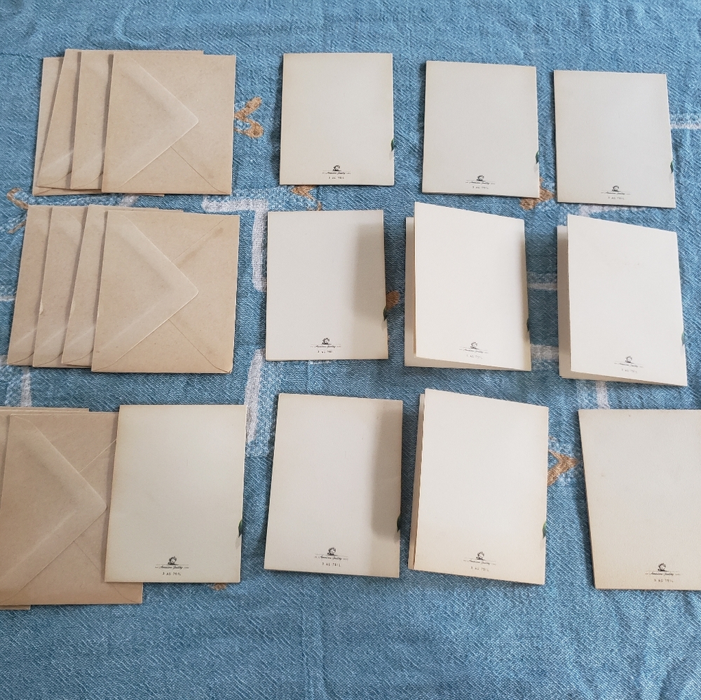 Vintage Floral Thank You Cards Set of 10 - Picture 7 of 8